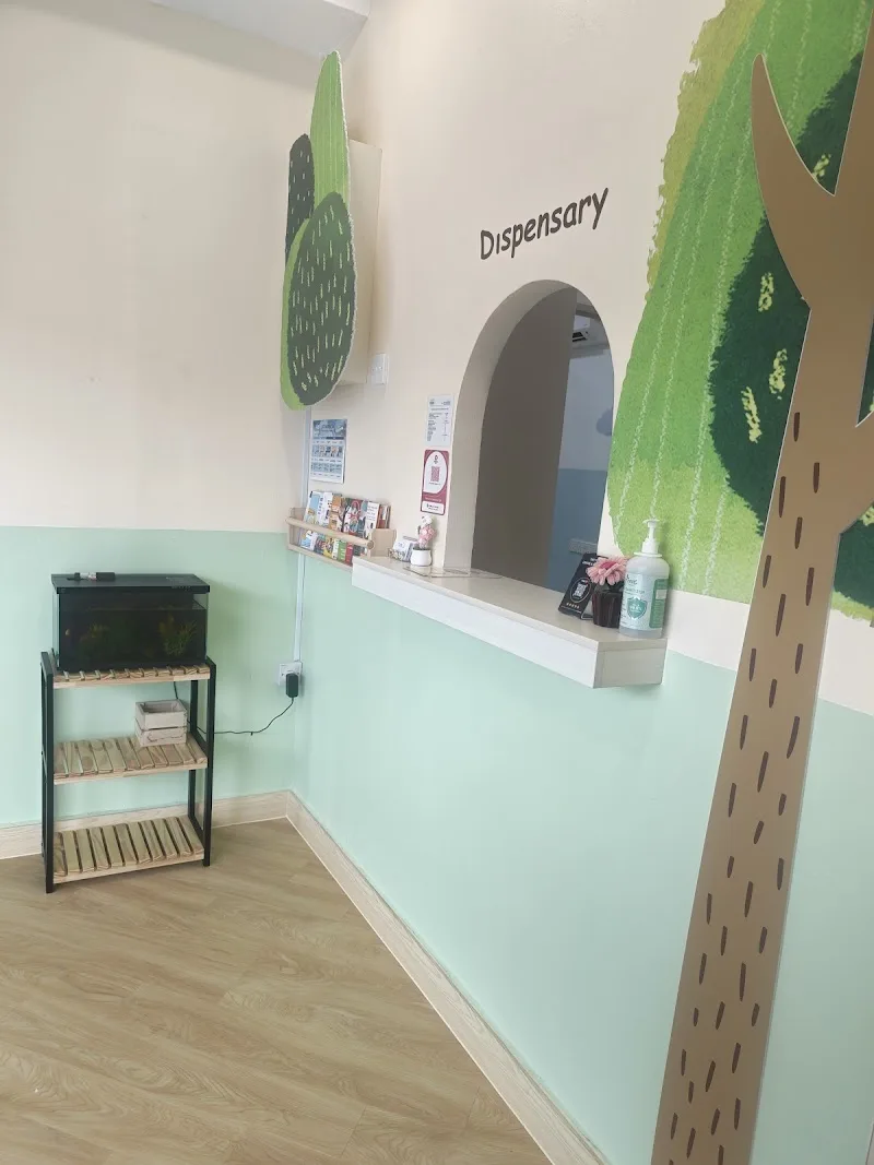 Dispensary counter at Little Eden Child Specialist Clinic